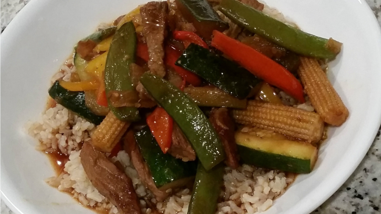 Live Sculpted Steak Stir Fry