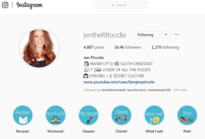 Jen The Fit Foodie Instagram Sculpt Fitness